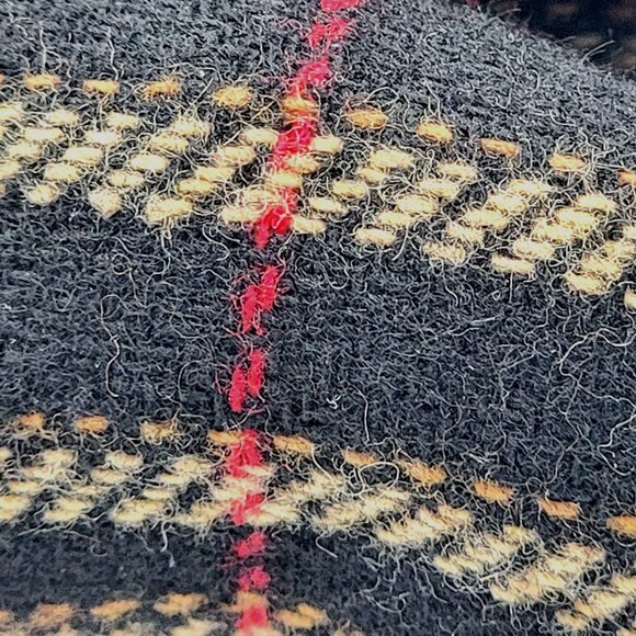 Vtg 90s Y2K Dark Academia Preppy Plaid Wrap Style Skirt Size 12 - Picture 12 of 14